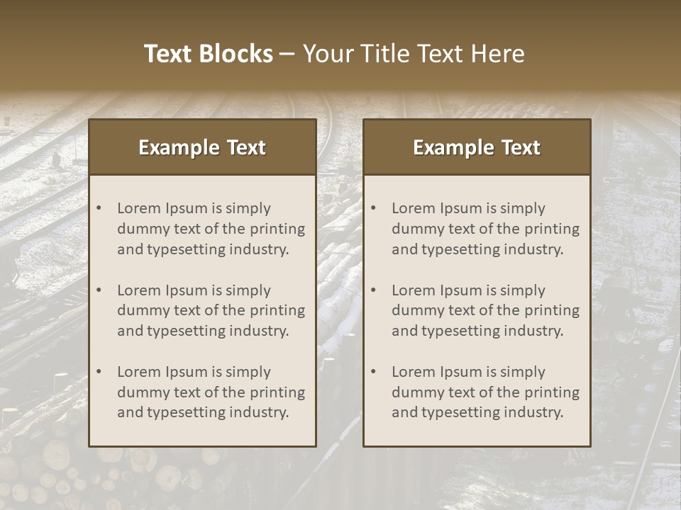 Transport Freight Industry PowerPoint Template