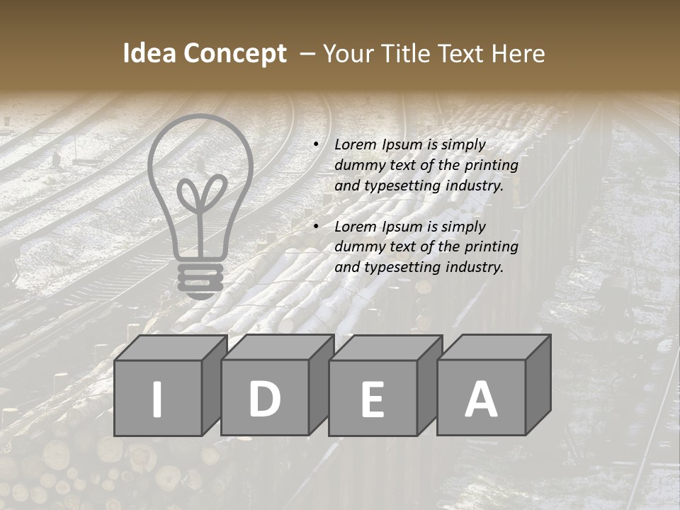 Transport Freight Industry PowerPoint Template