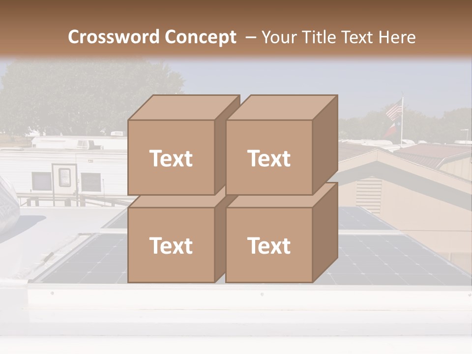 A Solar Panel On The Roof Of A House PowerPoint Template