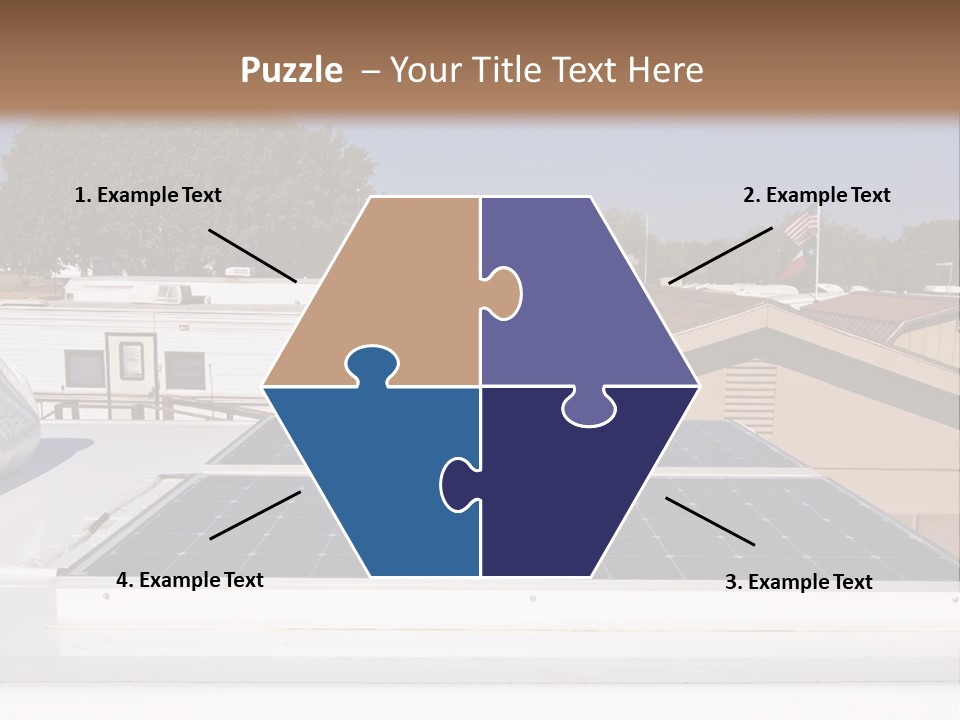 A Solar Panel On The Roof Of A House PowerPoint Template