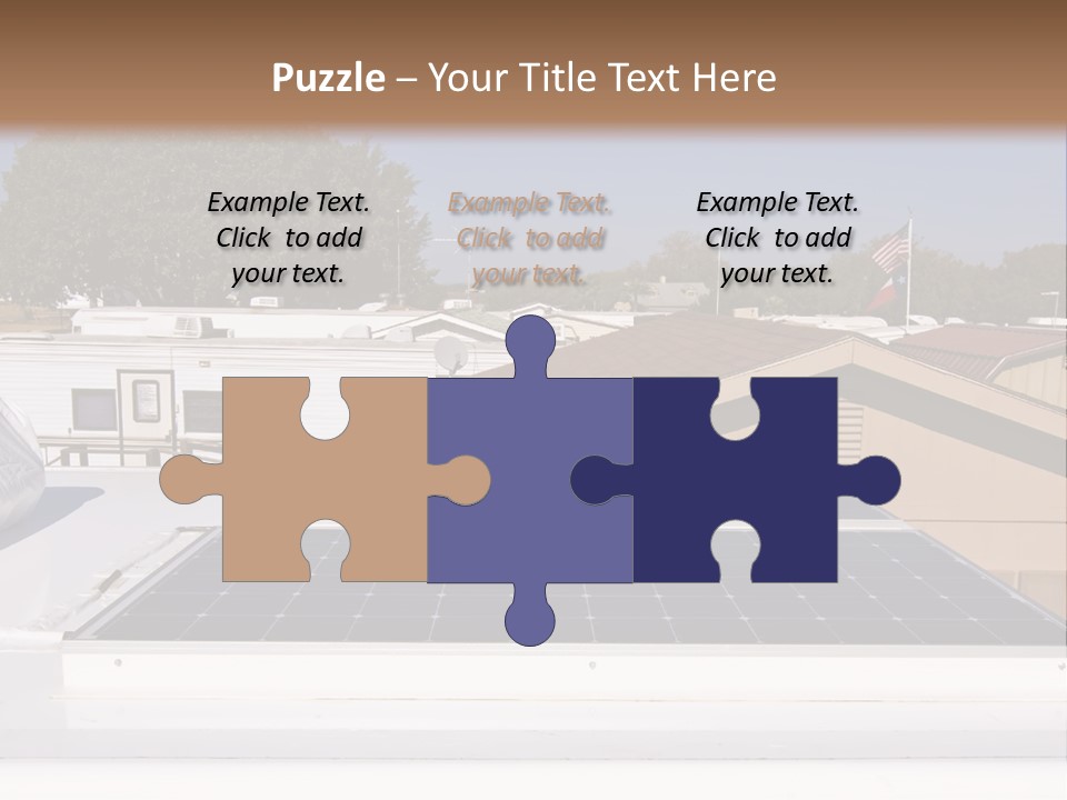 A Solar Panel On The Roof Of A House PowerPoint Template