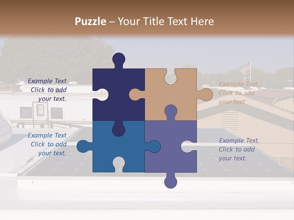 A Solar Panel On The Roof Of A House PowerPoint Template