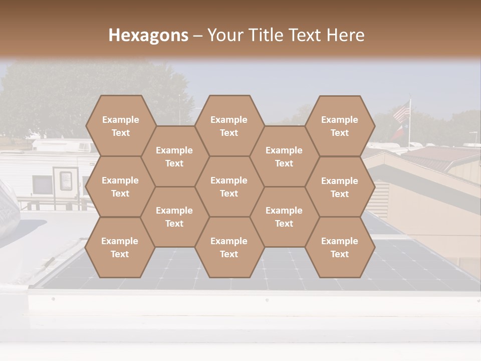 A Solar Panel On The Roof Of A House PowerPoint Template