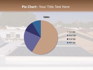 A Solar Panel On The Roof Of A House PowerPoint Template