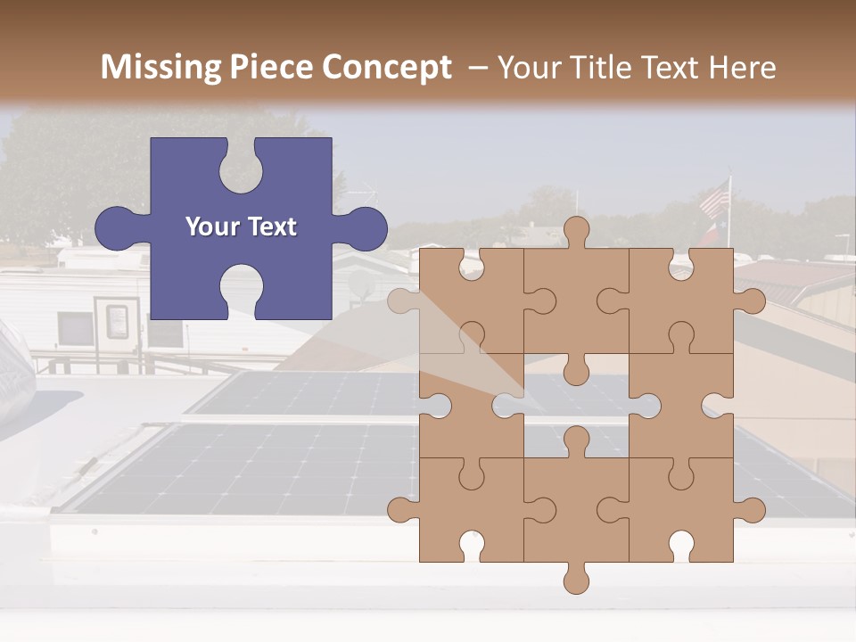 A Solar Panel On The Roof Of A House PowerPoint Template