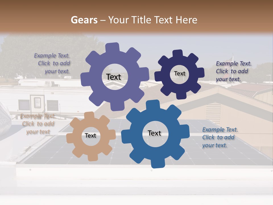 A Solar Panel On The Roof Of A House PowerPoint Template