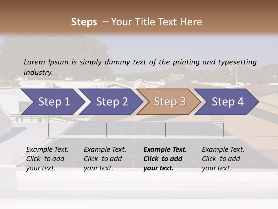 A Solar Panel On The Roof Of A House PowerPoint Template