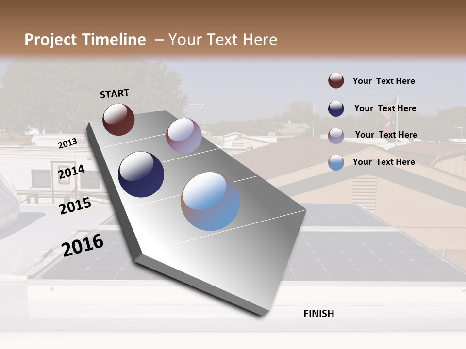 A Solar Panel On The Roof Of A House PowerPoint Template