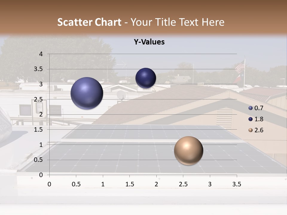 A Solar Panel On The Roof Of A House PowerPoint Template