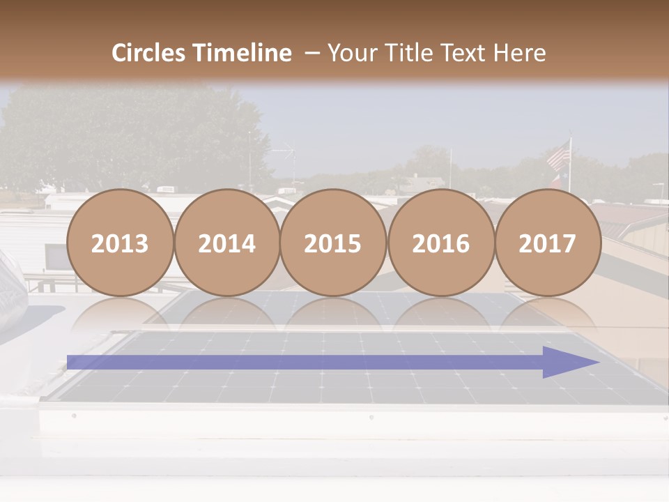 A Solar Panel On The Roof Of A House PowerPoint Template