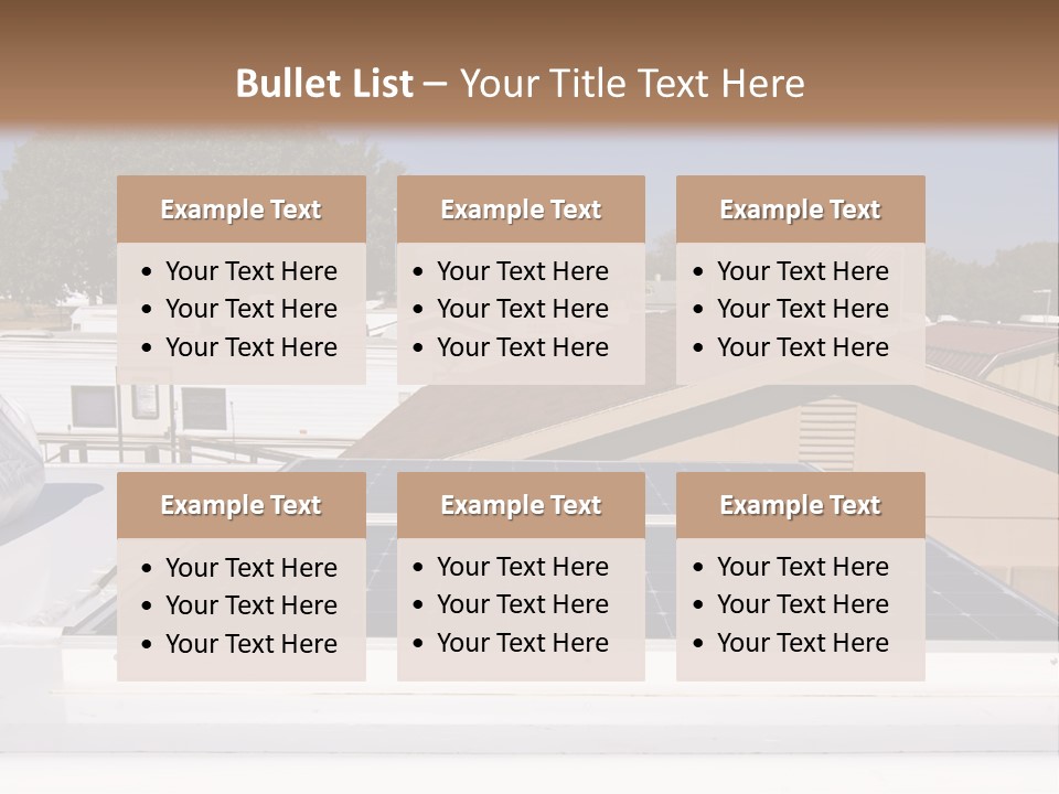 A Solar Panel On The Roof Of A House PowerPoint Template
