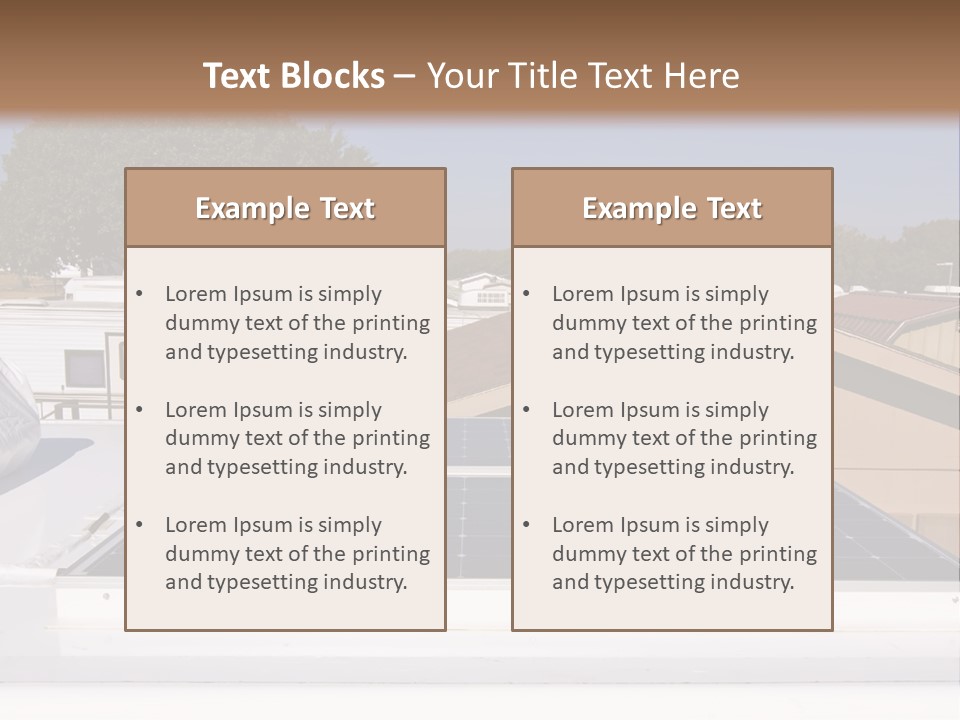 A Solar Panel On The Roof Of A House PowerPoint Template