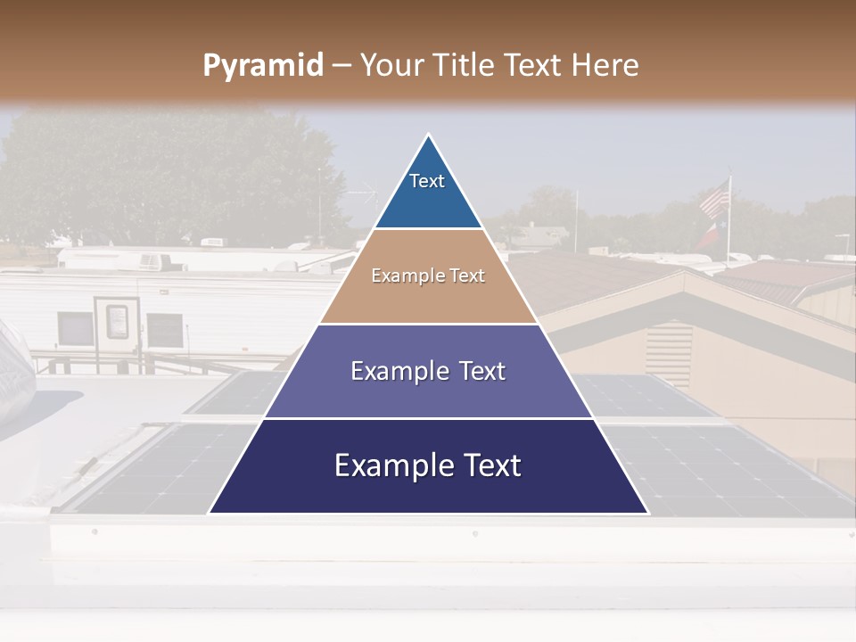 A Solar Panel On The Roof Of A House PowerPoint Template