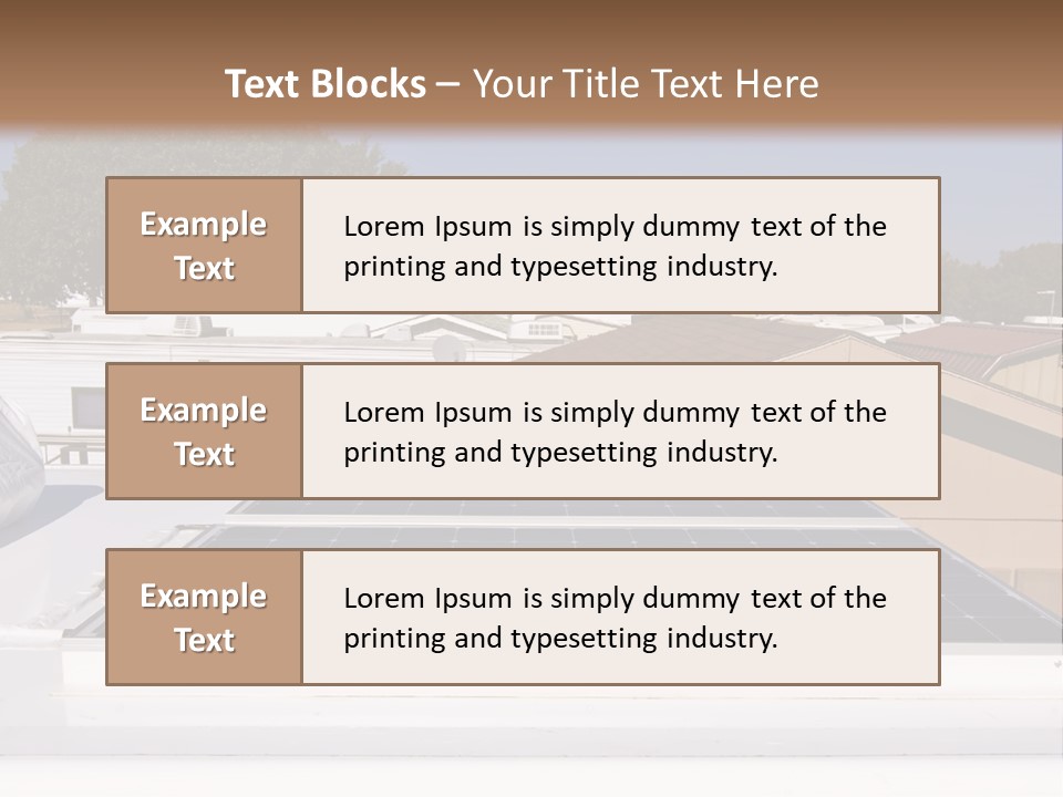 A Solar Panel On The Roof Of A House PowerPoint Template