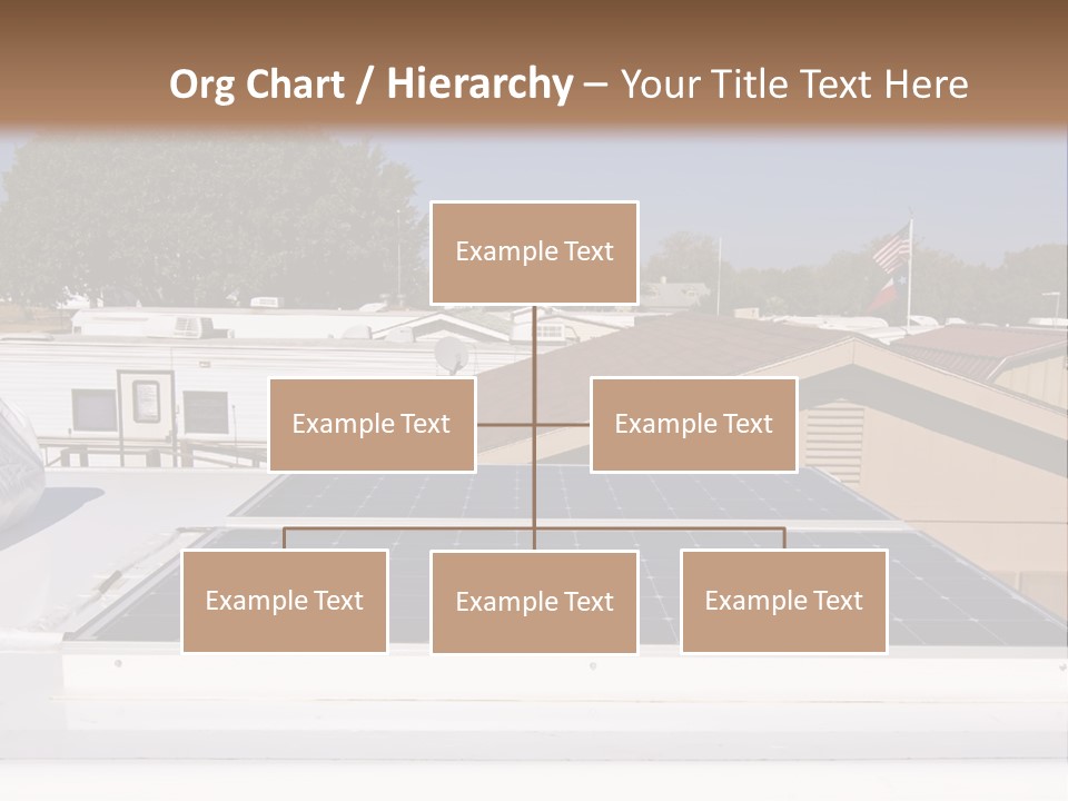 A Solar Panel On The Roof Of A House PowerPoint Template