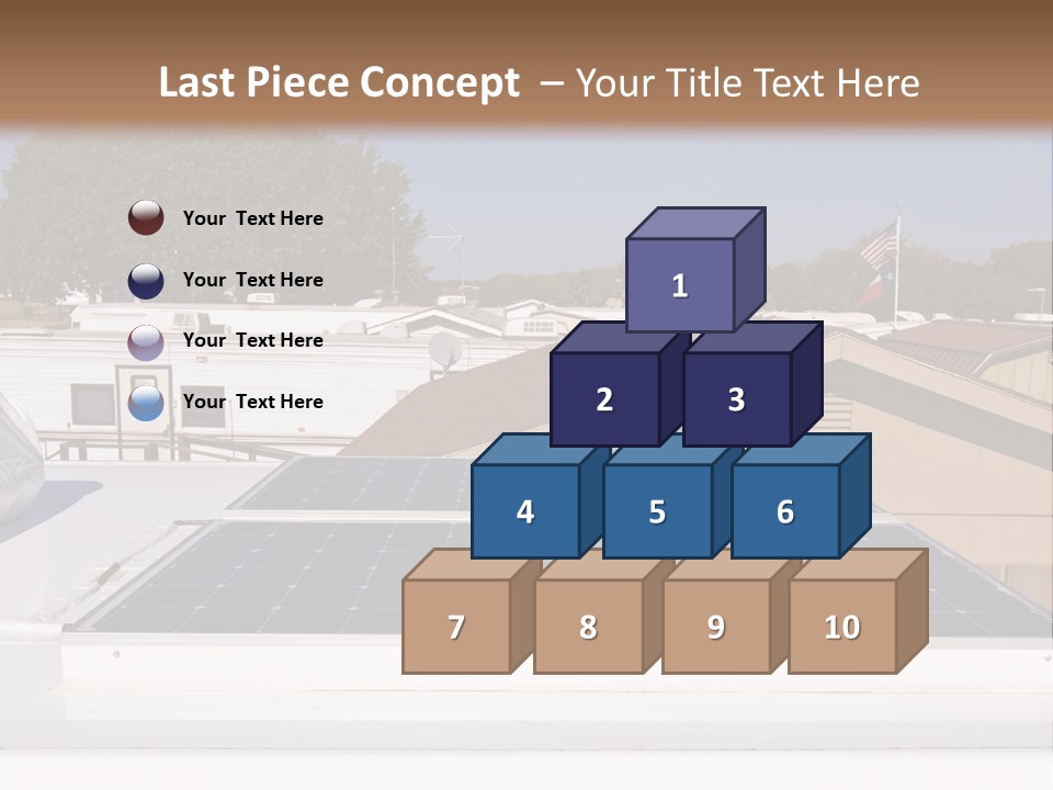 A Solar Panel On The Roof Of A House PowerPoint Template