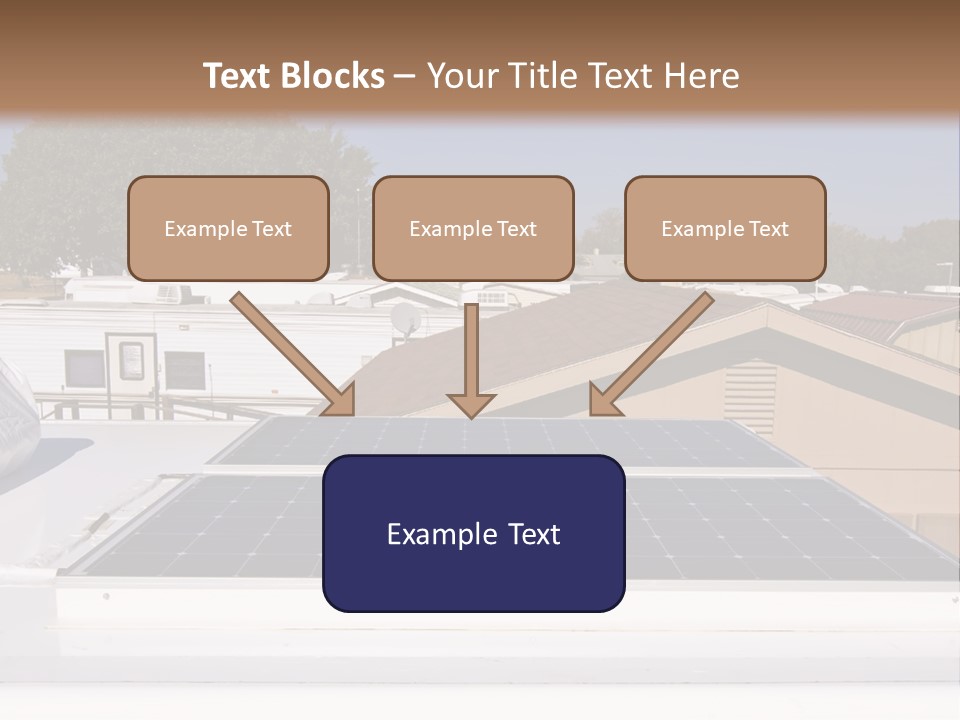 A Solar Panel On The Roof Of A House PowerPoint Template