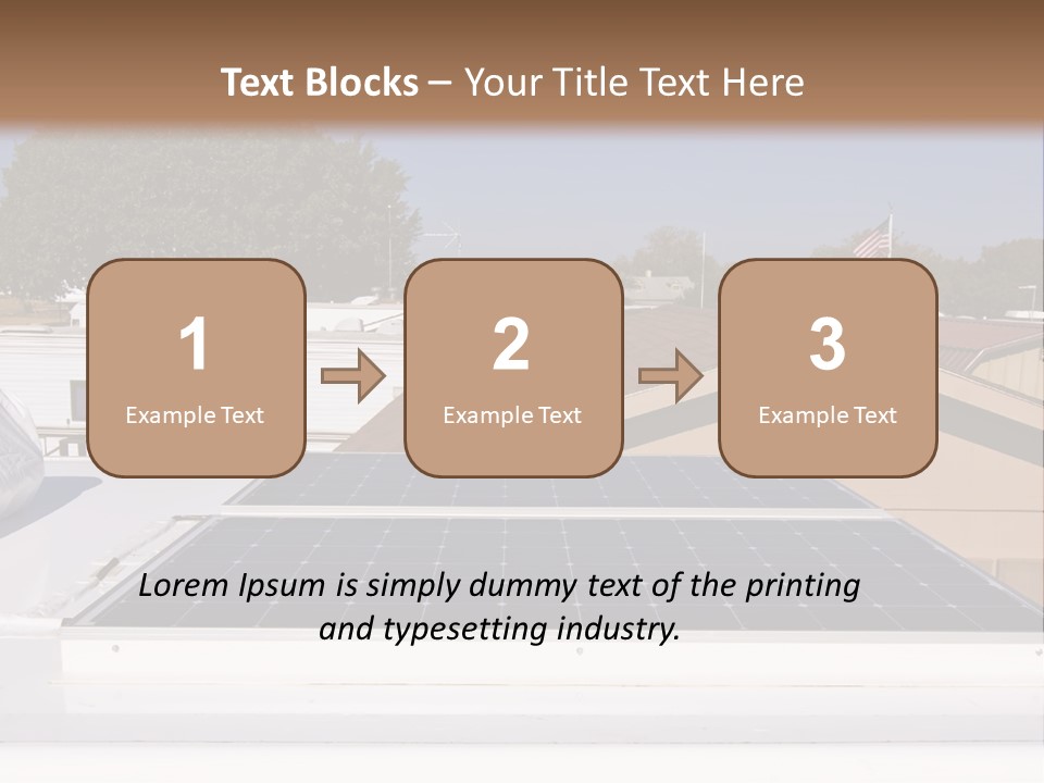 A Solar Panel On The Roof Of A House PowerPoint Template