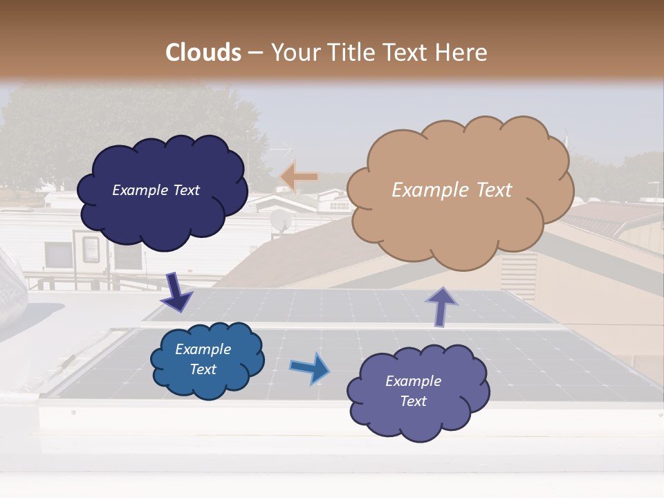 A Solar Panel On The Roof Of A House PowerPoint Template
