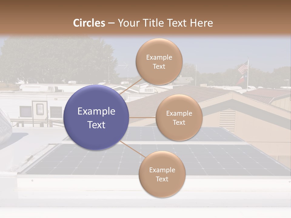 A Solar Panel On The Roof Of A House PowerPoint Template