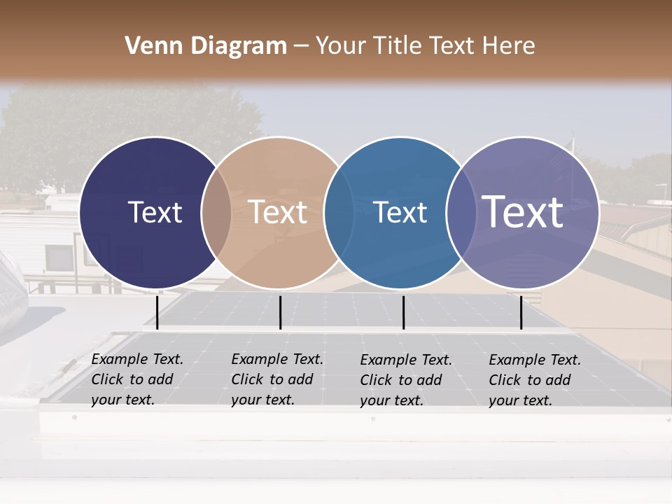 A Solar Panel On The Roof Of A House PowerPoint Template
