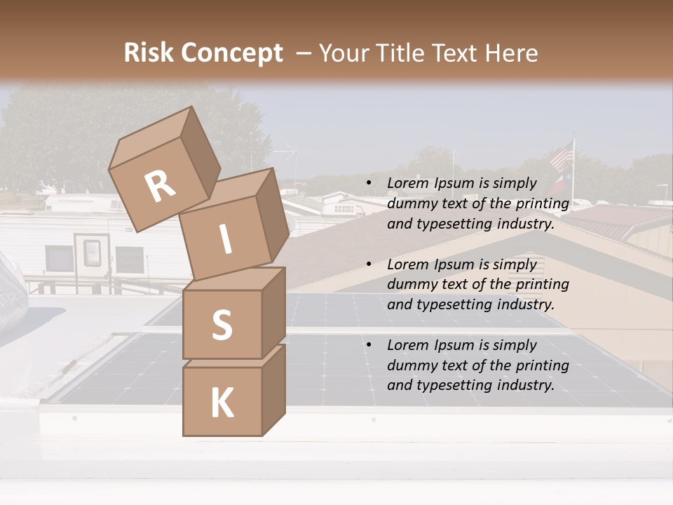 A Solar Panel On The Roof Of A House PowerPoint Template