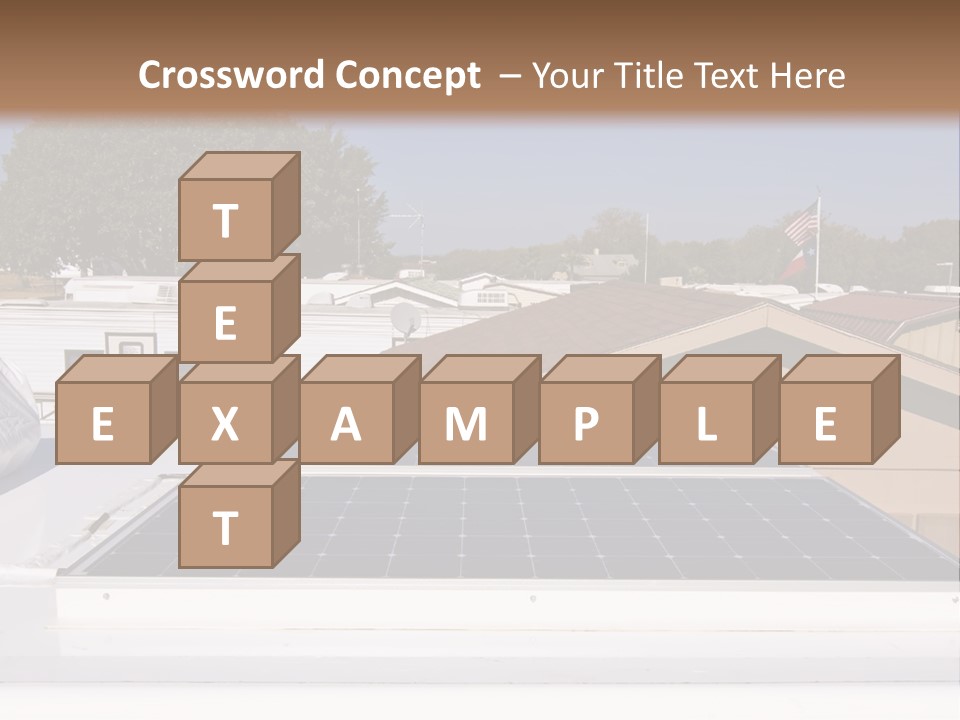 A Solar Panel On The Roof Of A House PowerPoint Template