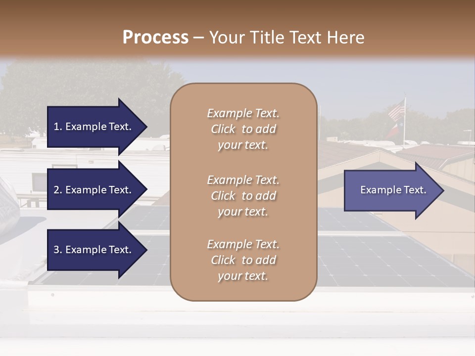 A Solar Panel On The Roof Of A House PowerPoint Template
