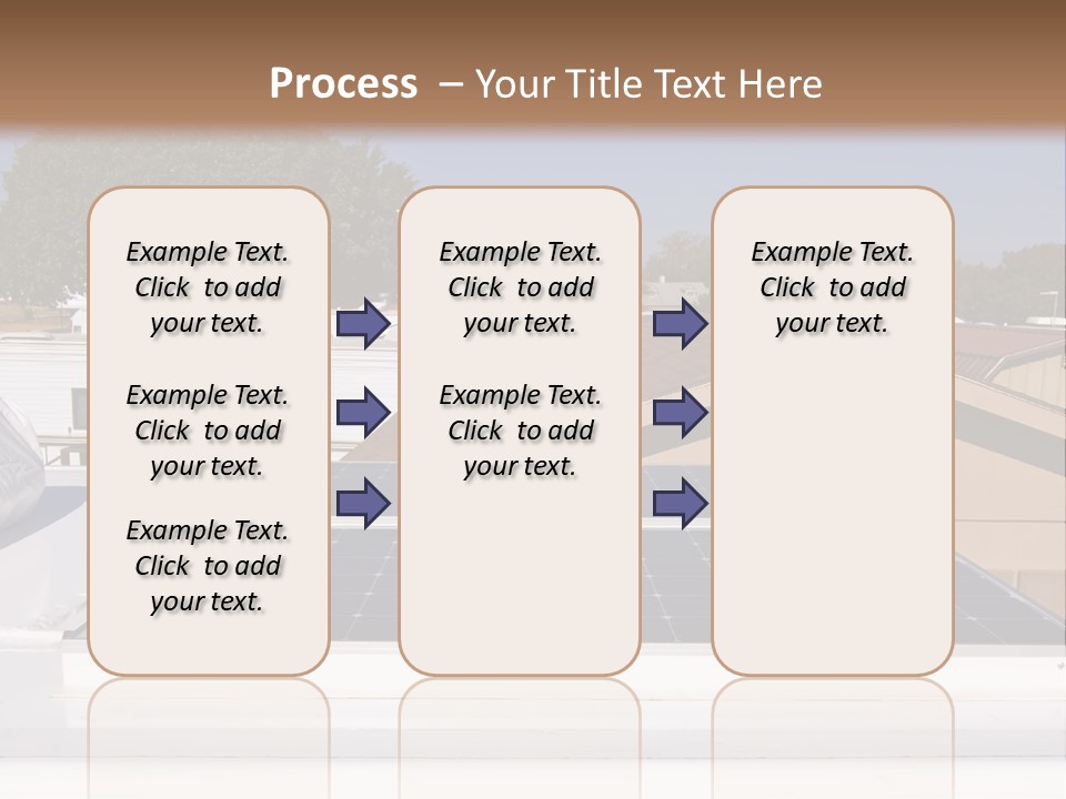 A Solar Panel On The Roof Of A House PowerPoint Template