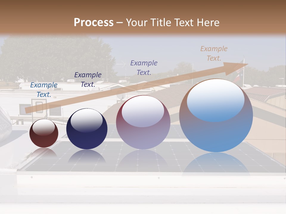 A Solar Panel On The Roof Of A House PowerPoint Template