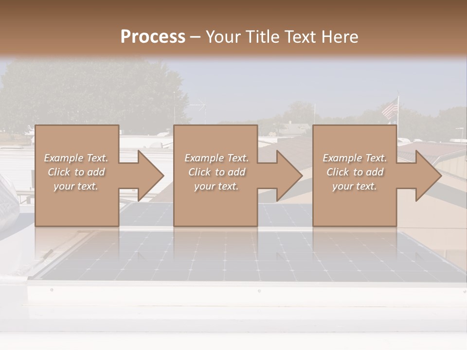 A Solar Panel On The Roof Of A House PowerPoint Template