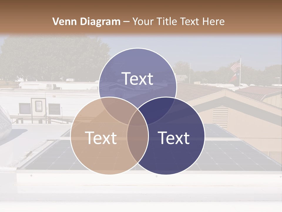 A Solar Panel On The Roof Of A House PowerPoint Template