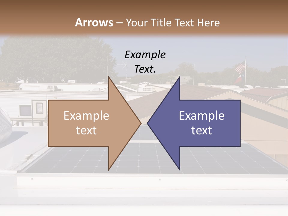 A Solar Panel On The Roof Of A House PowerPoint Template