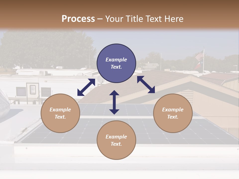 A Solar Panel On The Roof Of A House PowerPoint Template