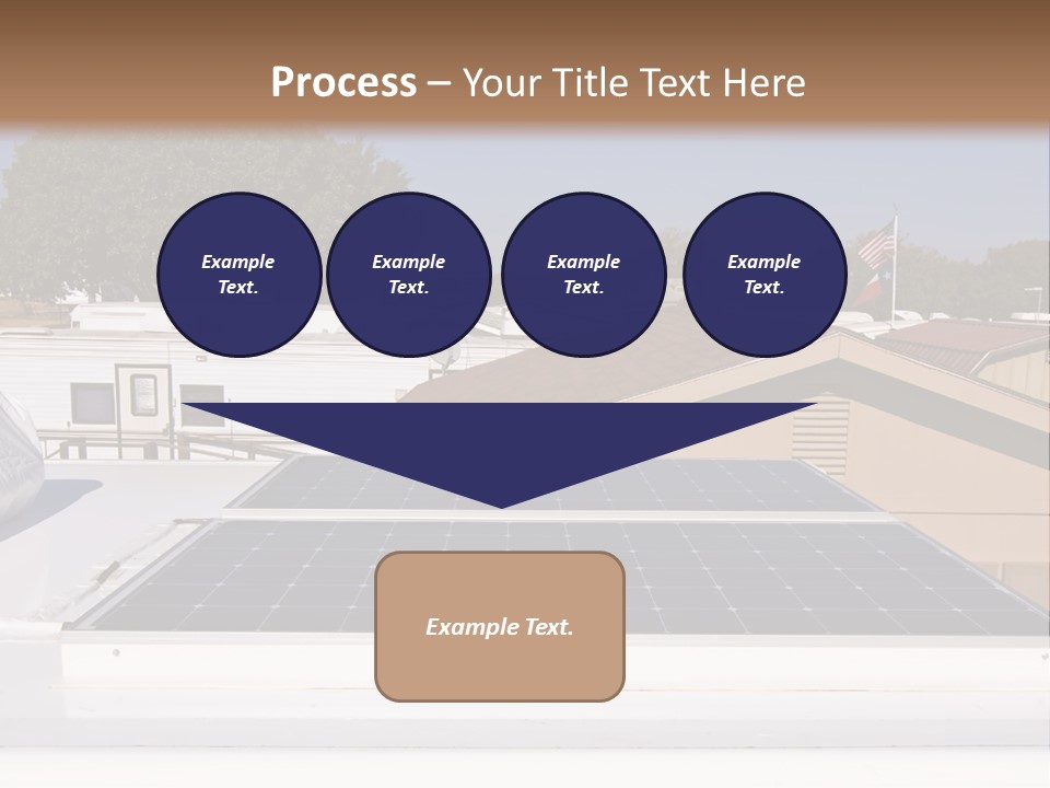 A Solar Panel On The Roof Of A House PowerPoint Template