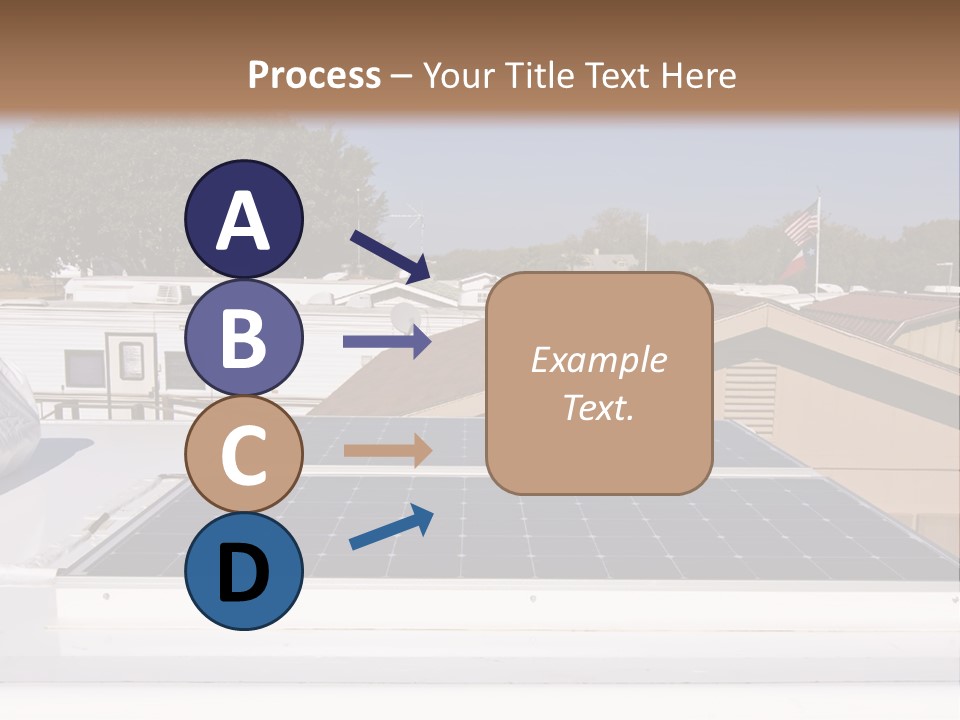 A Solar Panel On The Roof Of A House PowerPoint Template