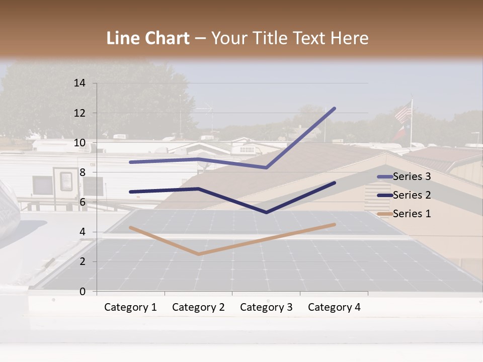 A Solar Panel On The Roof Of A House PowerPoint Template