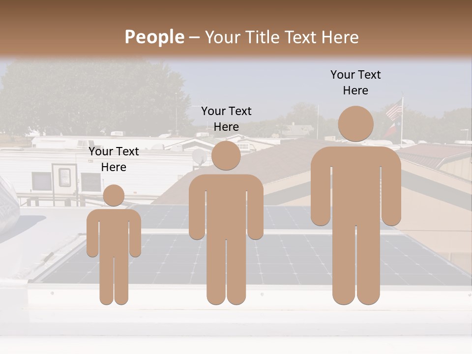 A Solar Panel On The Roof Of A House PowerPoint Template