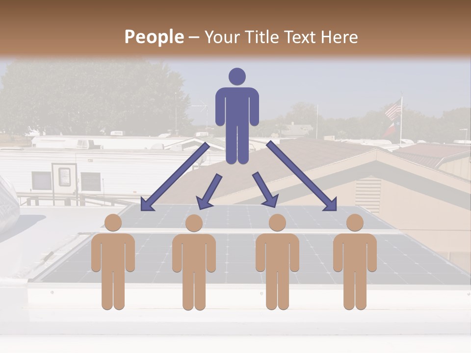 A Solar Panel On The Roof Of A House PowerPoint Template