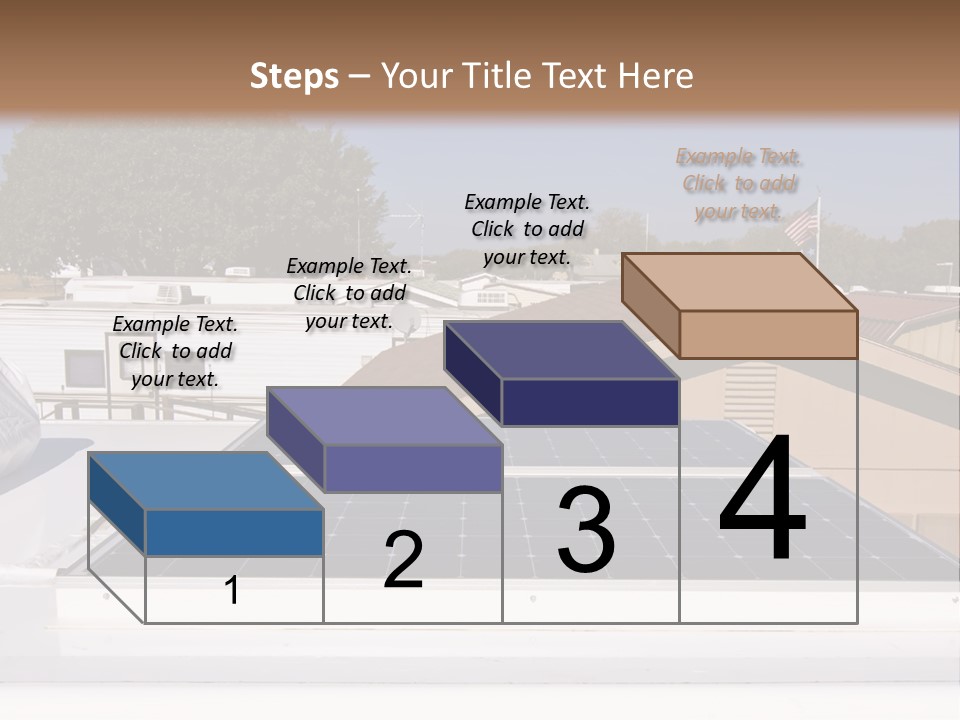 A Solar Panel On The Roof Of A House PowerPoint Template