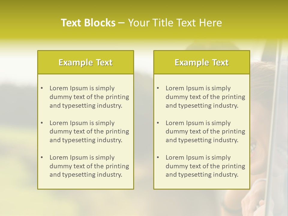 Concept Tailor Leisure PowerPoint Template