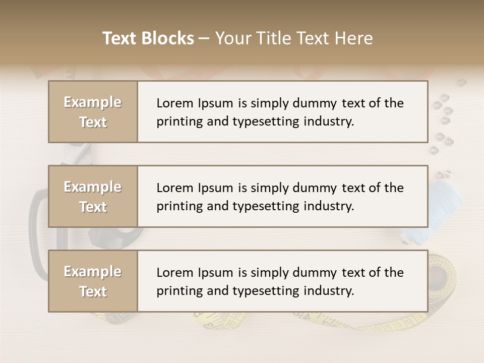 Concept Tailor Leisure PowerPoint Template