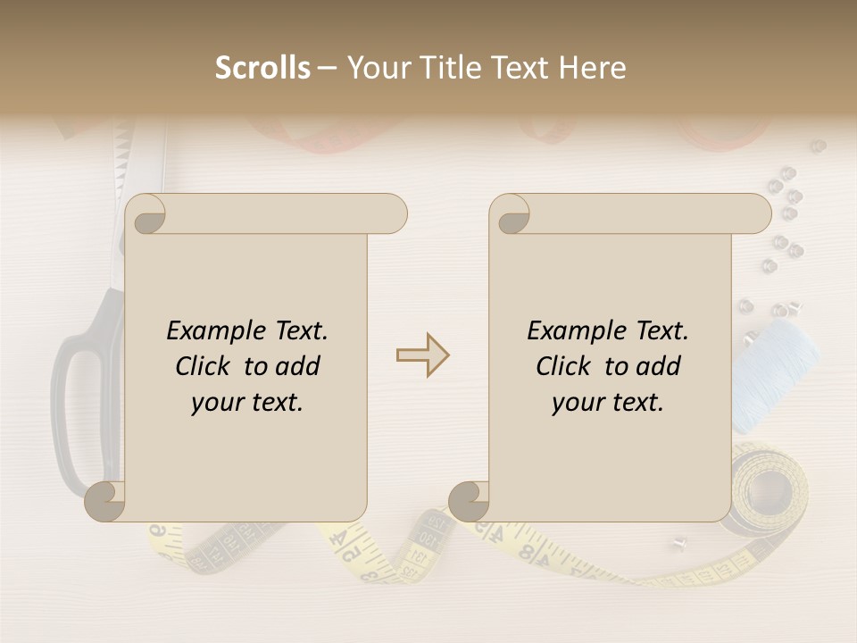 Concept Tailor Leisure PowerPoint Template