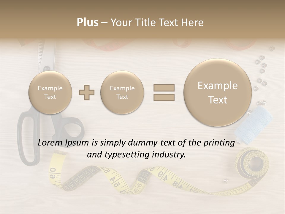 Concept Tailor Leisure PowerPoint Template