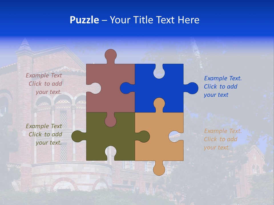 Historic Site Los Angeles Students PowerPoint Template