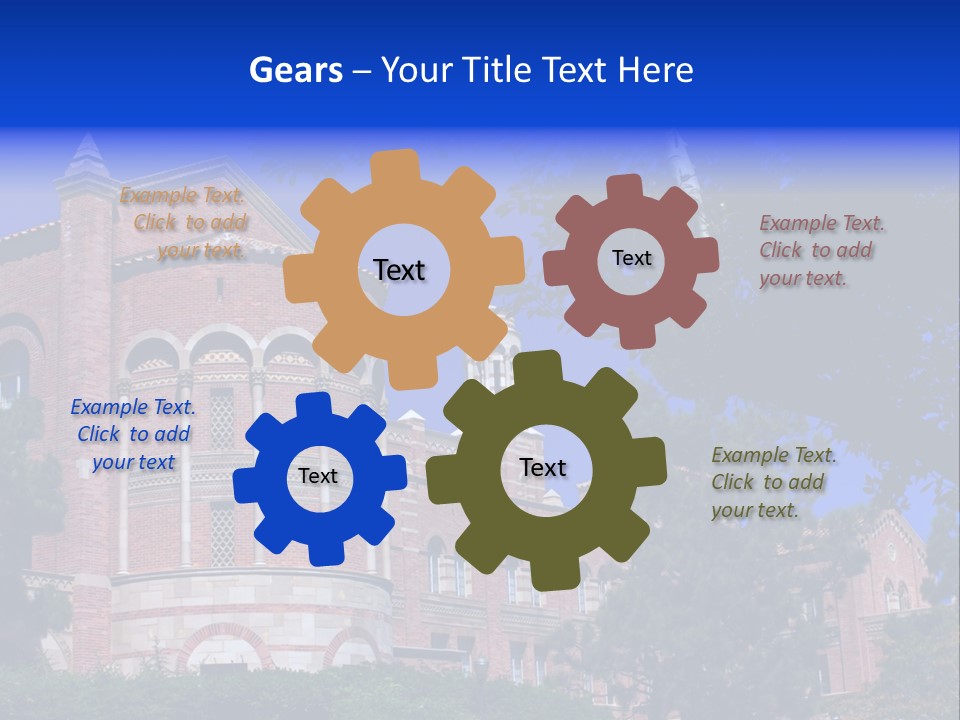 Historic Site Los Angeles Students PowerPoint Template