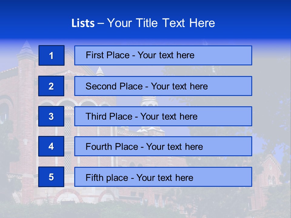 Historic Site Los Angeles Students PowerPoint Template
