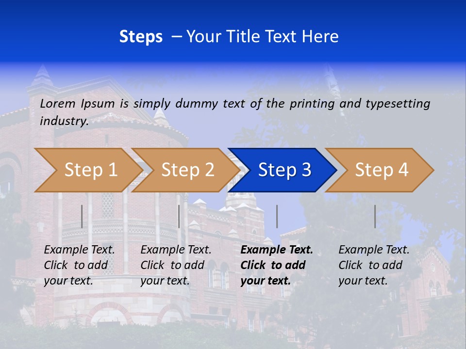Historic Site Los Angeles Students PowerPoint Template