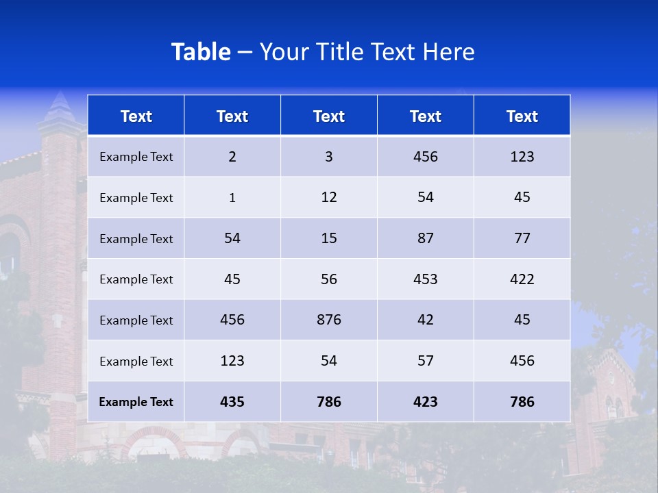 Historic Site Los Angeles Students PowerPoint Template