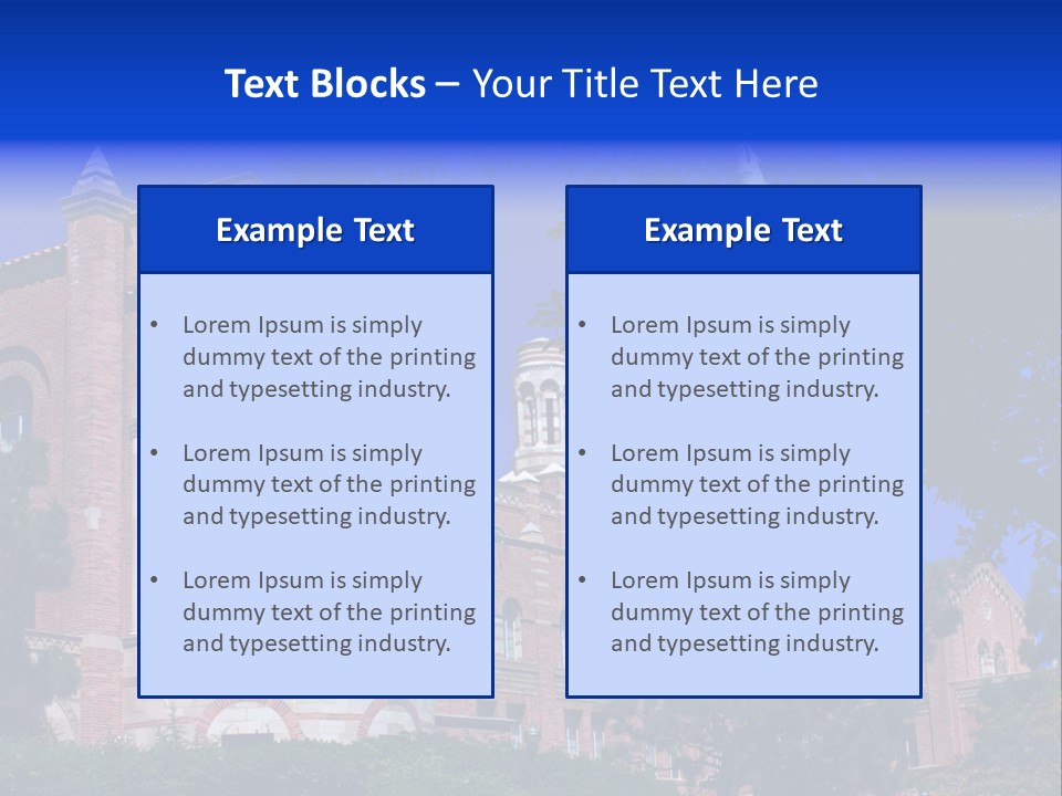 Historic Site Los Angeles Students PowerPoint Template